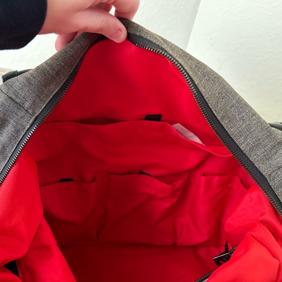 Cybex Platinum Priam Changing Bag Black Gray Women’s Travel Carry Baby Tote Zip - Picture 5 of 15